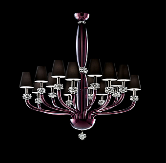 Chandelier Barovier&Toso Rotterdam 5563/14