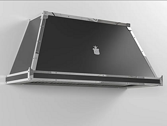Wall Mounted Metal Cooker Hood with Integrated Lighting Officine Gullo CPP002 CPP002 Wall Mounted Metal Cooker Hood with Integrated Lighting Officine Gullo CPP002 CPP002 factory Officine Gullo from Italy