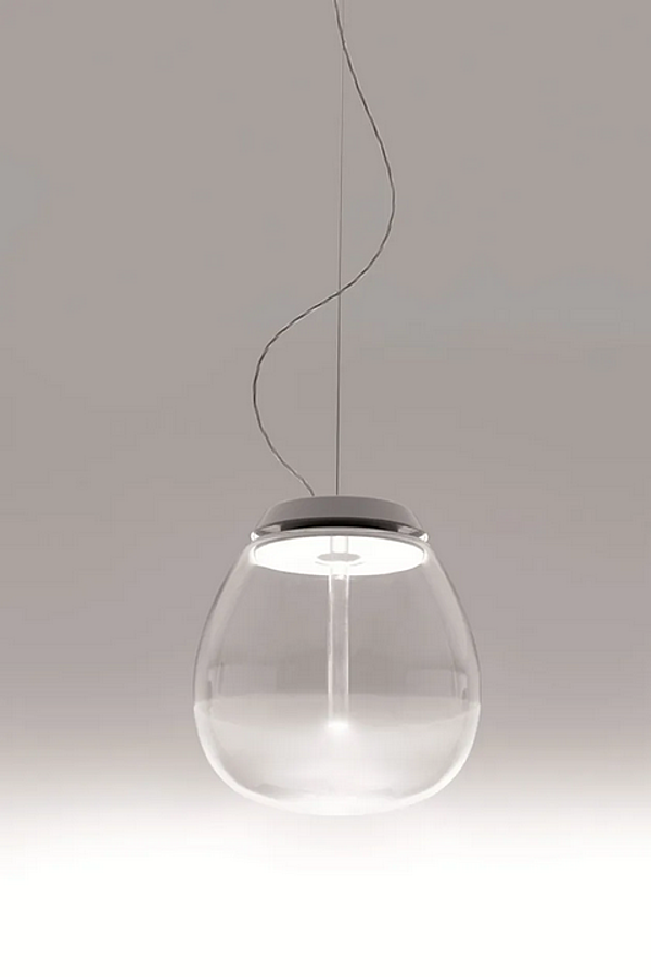 LED pendant lamp made of blown glass Empatia Artemide factory Artemide from Italy. Foto №2