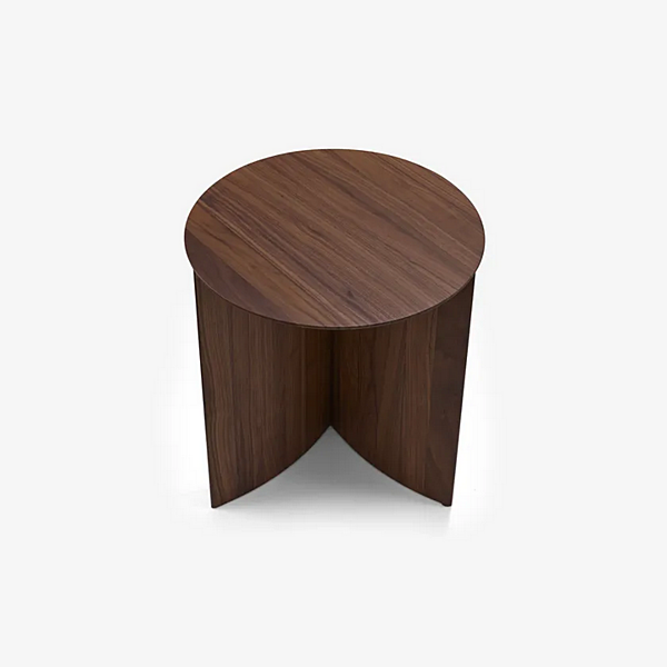 Round walnut coffee table LIGNE ROSET Apuso Rondone factory LIGNE ROSET from Italy. Foto №4