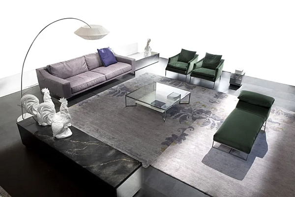 Fabric sofa with upholstered back ERBA ITALIA Indizio factory ERBA ITALIA from Italy. Foto №11