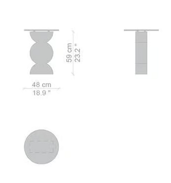 Round solid wood coffee table CASSINA Constantin factory CASSINA from Italy. Foto №8