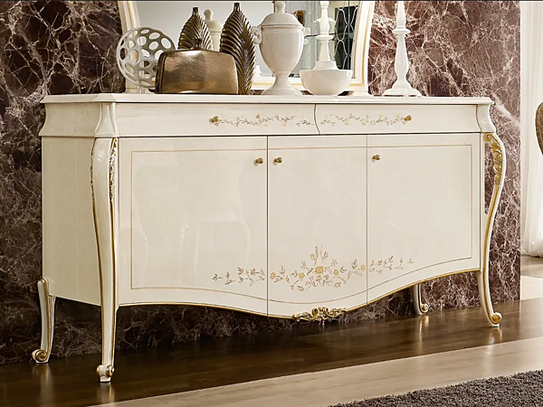 Sideboard Ricasoli из дерева A.R. Arredamenti 903 factory A.R.ARREDAMENTI SRL from Italy. Foto №1