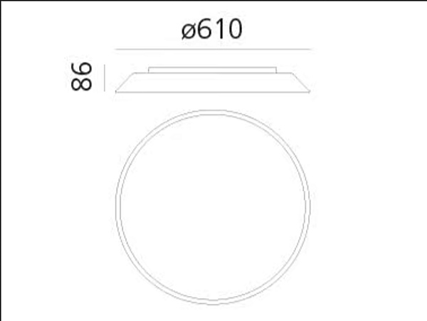 Methacrylate Wall and Ceiling Lamp Artemide Febe 0241W00A/0241W20A/0241300A/0241320A factory Artemide from Italy. Foto №6