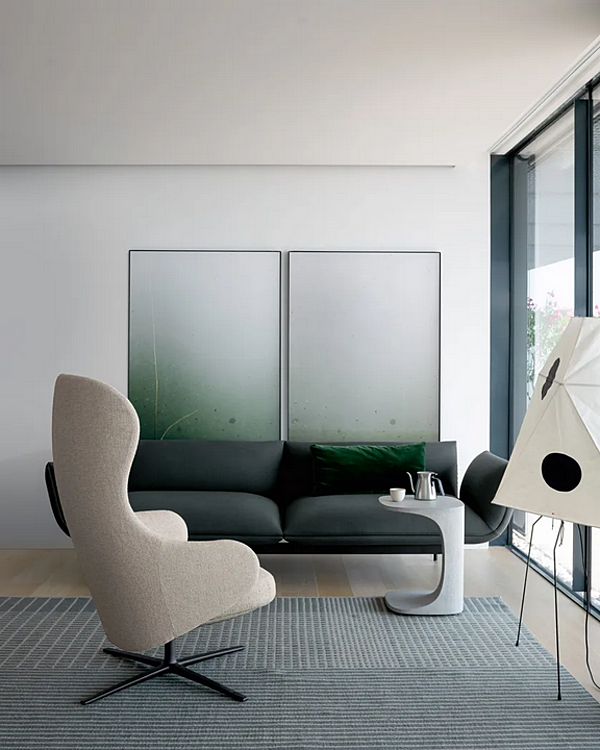 Swivel armchair with upholstered back Kristalia Dua Relax factory Kristalia from Italy. Foto №10