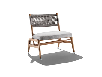 Iroko Easy Chair with Integrated Cushion Flexform Ortigia Outdoor factory FLEXFORM from Italy