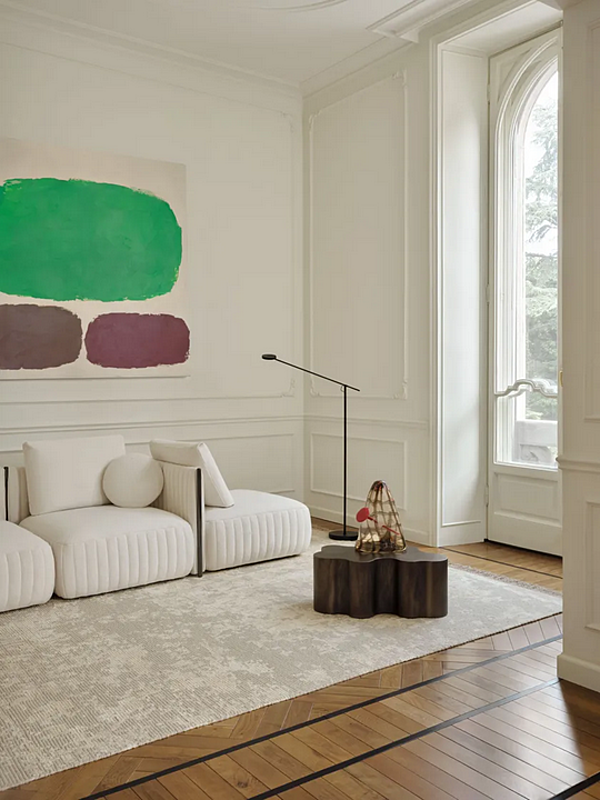 Sectional sofa with removable cover fabric Saba Metis factory SABA from Italy. Foto №20