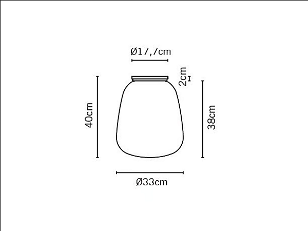 Glass wall lamp Fabbian Lumi Baka factory Fabbian from Italy. Foto №2