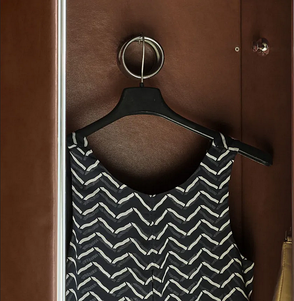 Mirrored leather wardrobe Tucroma i 4 Mariani factory i 4 Mariani from Italy. Foto №4