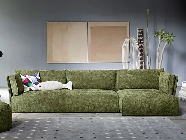 Modular sofa with upholstered back NOVAMOBILI Smuk Sofa factory NOVAMOBILI from Italy. Foto №1