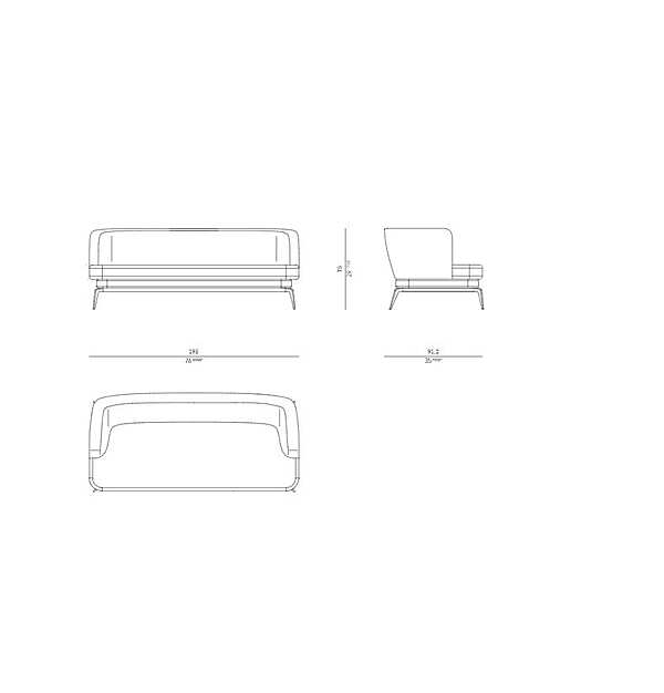 Couch ROSSATO RHC-06 factory ROSSATO from Italy. Foto №7