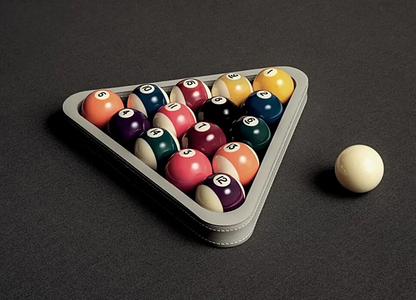 Leather Covered Solid Wood Pool Table Roger i 4 Mariani factory i 4 Mariani from Italy. Foto №5