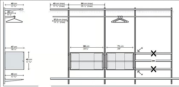 Sectional Metal Walk-In Wardrobe Kristalia Dot factory Kristalia from Italy. Foto №8