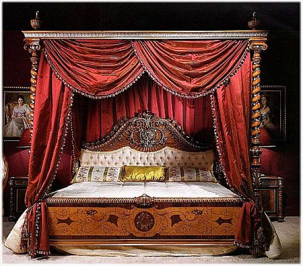 Bed CARLO ASNAGHI STYLE 10840 factory CARLO ASNAGHI STYLE from Italy. Foto №1