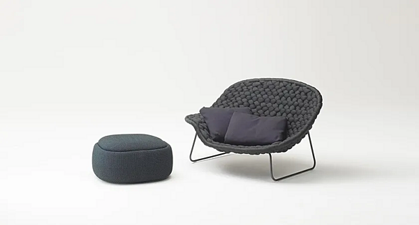 Storage pouf Shito fabric PAOLA LENTI B76D factory PAOLA LENTI from Italy. Foto №2