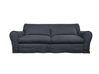Sofa with upholstered back BAXTER Housse factory BAXTER from Italy