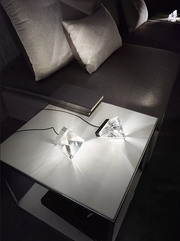 LED crystal table lamp Tripla Fabbian factory Fabbian from Italy. Foto №4