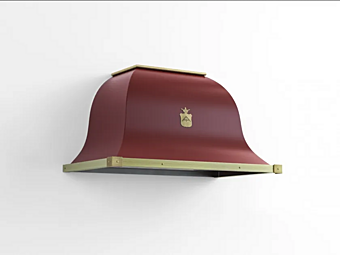 Wall Mounted Metal Cooker Hood with Integrated Lighting Officine Gullo CPD013 CPD013 factory Officine Gullo from Italy