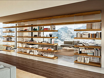 Sectional bookcase AIR 1241 LAGO Sectional bookcase AIR 1241 LAGO factory LAGO from Italy