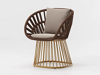 Garden chair Cala Kettal aluminum with soft back