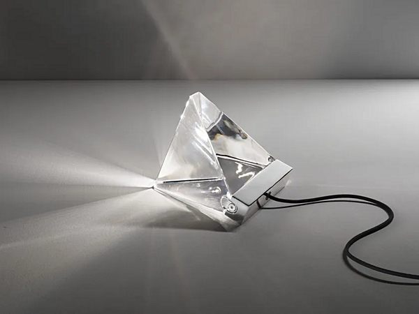 LED crystal table lamp Tripla Fabbian factory Fabbian from Italy. Foto №1