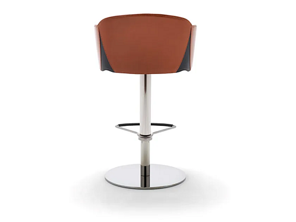 Leather stool with footrest gas lift FASEM Electa Electa Bar BT factory FASEM from Italy. Foto №5