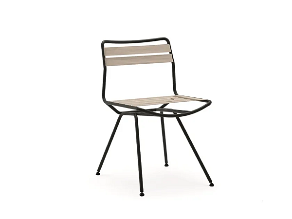 Steel Garden Chair Dan Outdoor ZANOTTA 2073 2073 factory ZANOTTA from Italy. Foto №2