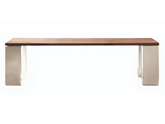 Rectangular Teak Garden Table Gervasoni Inout 33 factory Gervasoni from Italy