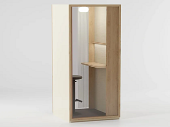 Phone booth with built-in lights KETTAL KALL S KSB300100