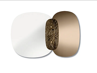 Wall Mounted Mirror Lagoon Nature Design factory NATURE DESIGN  (FRANCO MARIO) from Italy