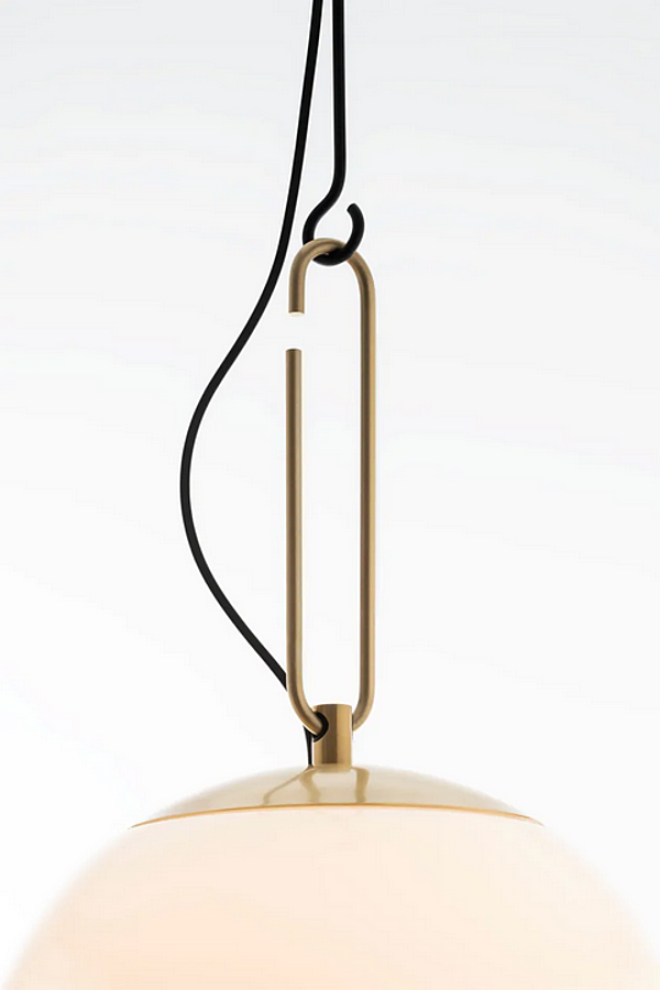 LED pendant lamp made of blown glass Artemide NH 1280010A, 1281010A, 	1283010A factory Artemide from Italy. Foto №4