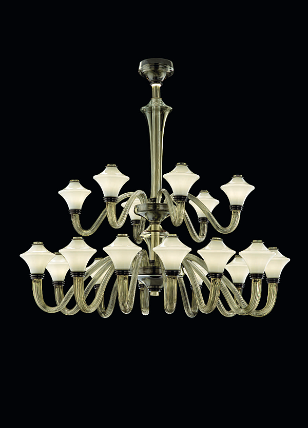 Chandelier Barovier&Toso 5720/18/DK/NJ factory Barovier&Toso from Italy. Foto №1