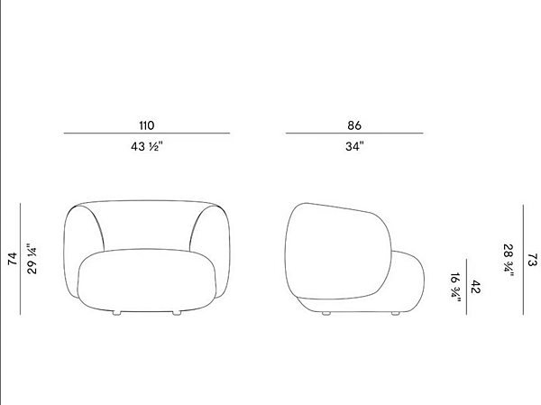 Fabric armchair with armrests Potocco Jade 953 PL 953/PL factory POTOCCO from Italy. Foto №6