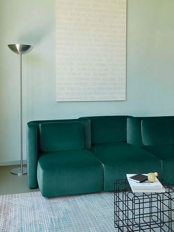 Modular fabric sofa with soft back Saba Gala factory SABA from Italy. Foto №13