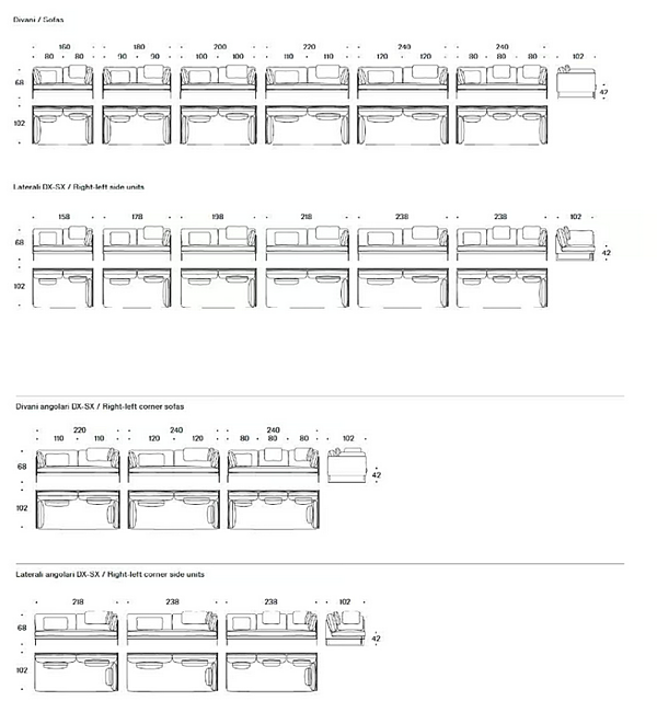 Sectional fabric sofa Livingston Saba factory SABA from Italy. Foto №10
