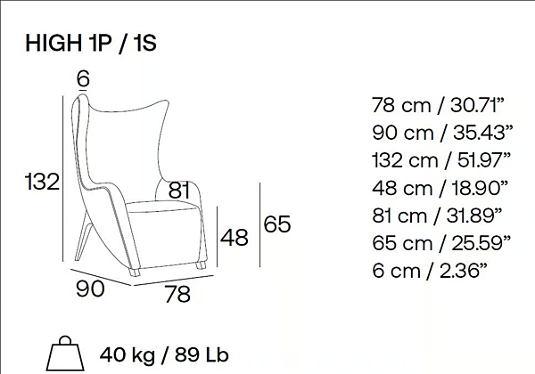 Fabric armchair with armrests Adrenalina Gea High IMB1050019 factory ADRENALINA from Italy. Foto №4