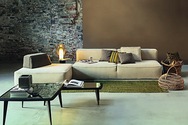 Sectional sofa in fabric or leather VIBIEFFE 275 Glam factory VIBIEFFE from Italy. Foto №19