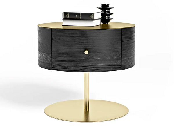 Round ash bedside table FORMITALIA Overseas factory FORMITALIA from Italy. Foto №3