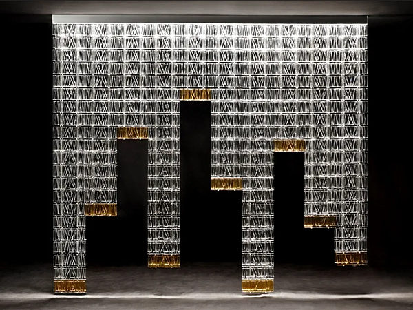 Pendant lamp room divider tile Fabbian factory Fabbian from Italy. Foto №13