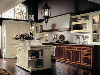Kitchen with island Moka Newport by Martini Interiors factory MARTINI INTERIORS from Italy