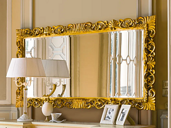 Rectangular Gold Leaf Mirror Marzorati Olimpian B Rectangular Gold Leaf Mirror Marzorati Olimpian B factory MARZORATI from Italy