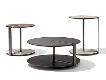 Round metal coffee table Clamp GIORGETTI 71800, 71810, 71830