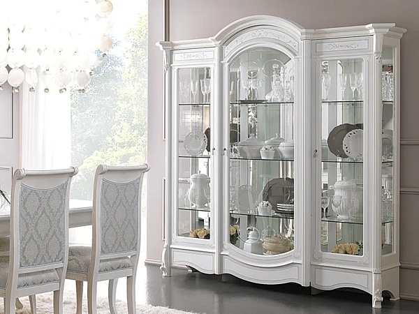 Wooden Display Cabinet with Integrated Lighting CASA +39 Prestige 601 factory CASA +39 from Italy. Foto №1