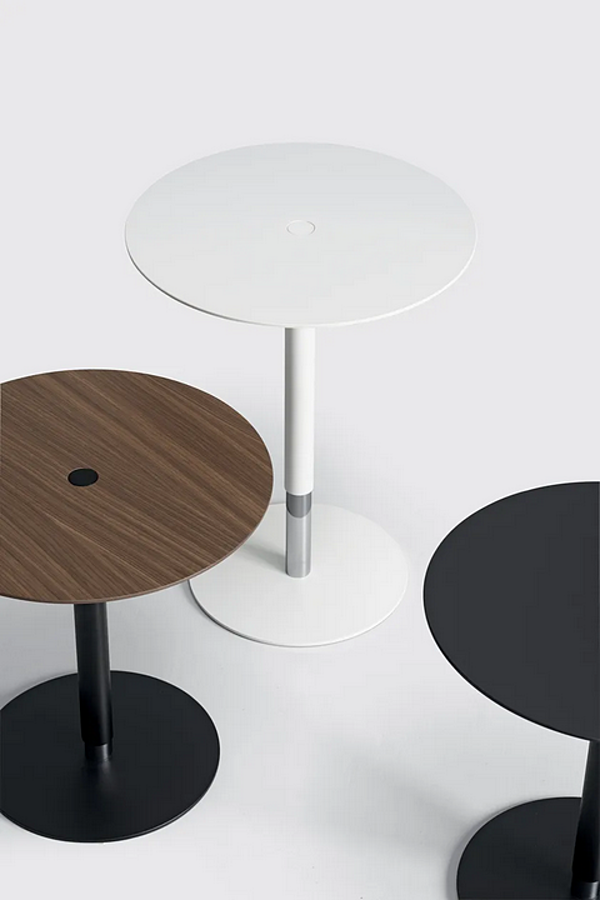 Height Adjustable Round Coffee Table Kristalia PTB factory Kristalia from Italy. Foto №4