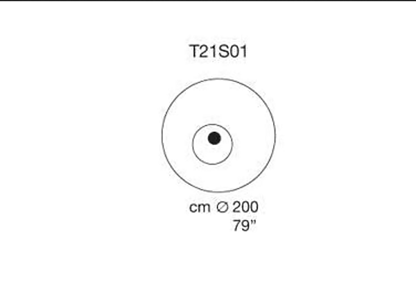 Round Felt Rug Tondo PAOLA LENTI factory PAOLA LENTI from Italy. Foto №3