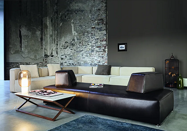 Sectional sofa in fabric or leather VIBIEFFE 275 Glam factory VIBIEFFE from Italy. Foto №7