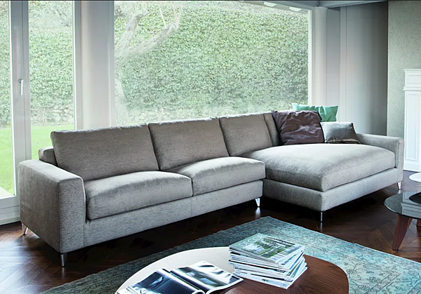 Sectional sofa in fabric or leather VIBIEFFE 920 Zone Comfort factory VIBIEFFE from Italy. Foto №4