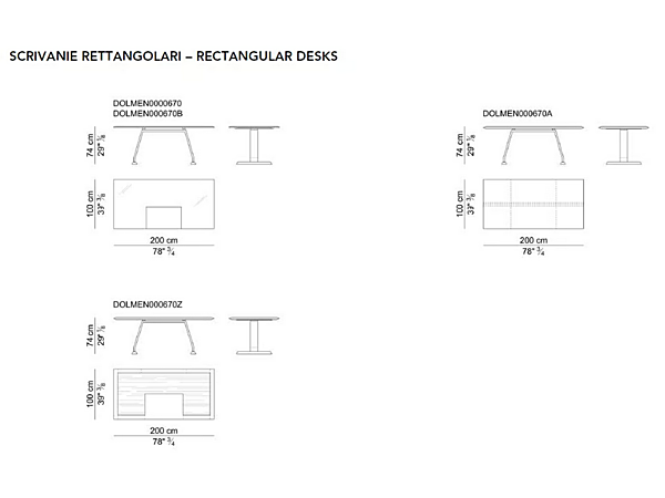 L-shaped wooden executive desk Dolmen i 4 Mariani factory i 4 Mariani from Italy. Foto №9