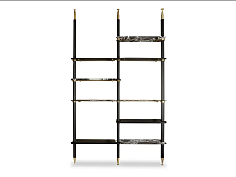 Floor to ceiling bookcase Lloyd Baxter factory BAXTER from Italy