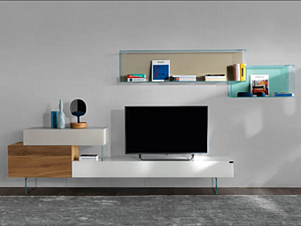 TV cabinet 36E8 0514 in wood LAGO collection TV cabinet 36E8 0514 in wood LAGO collection factory LAGO from Italy